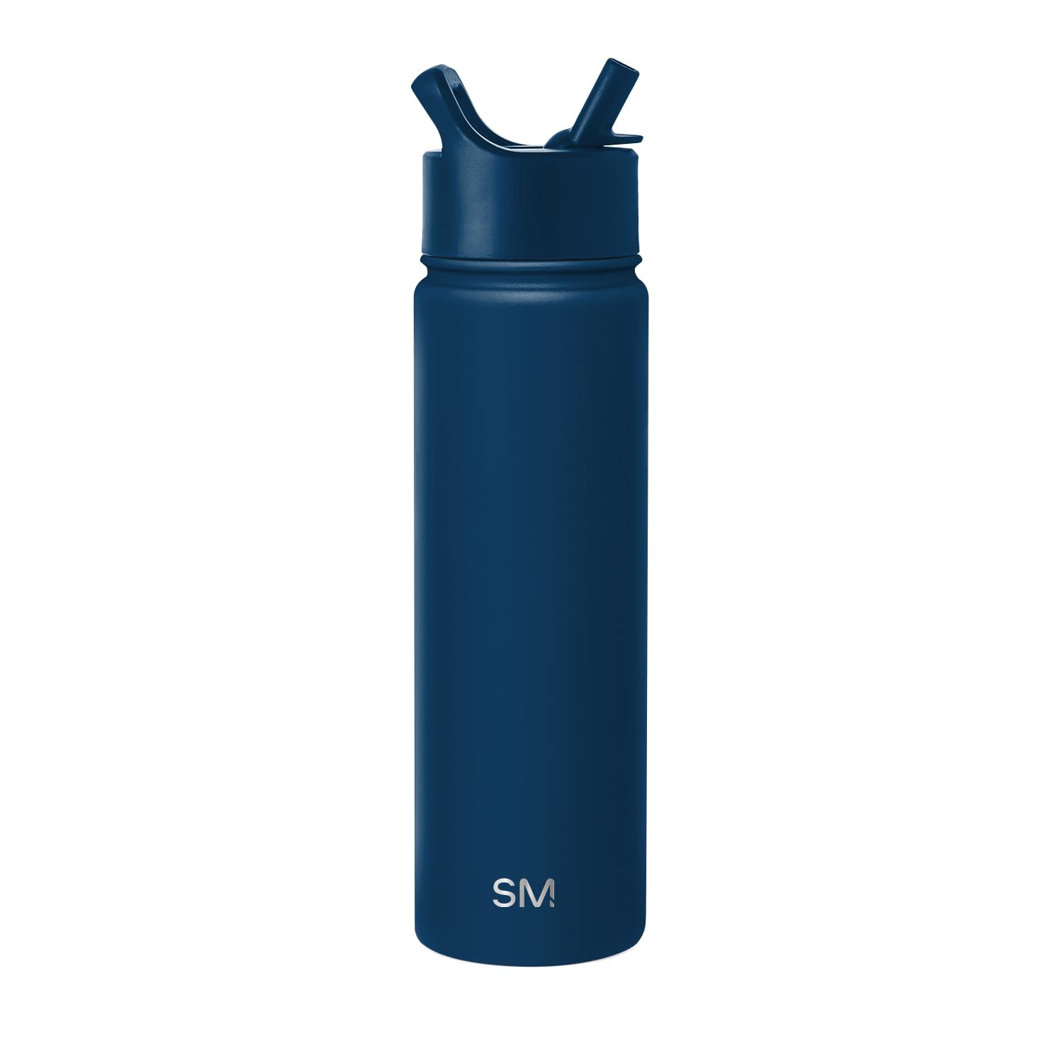 Summit Collection 22oz Vacuum Insulated Stainless Steel Water Bottle | Reusable Straw Lid Flask