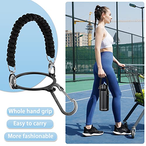 KXIAOCHEN Insulated Stainless Steel Water Bottle with 2 Lids, Wide Mouth Hot&Cold Keeper