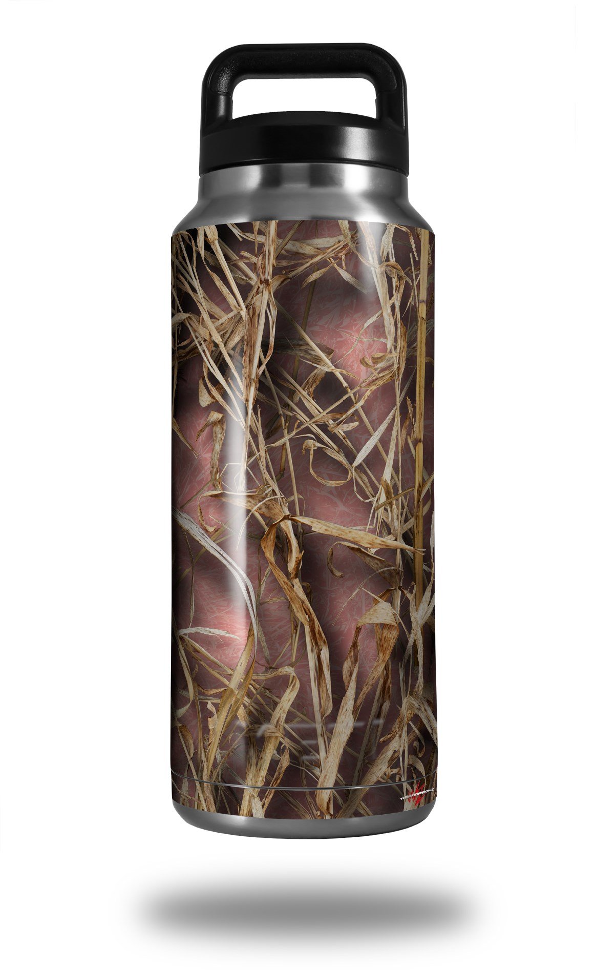36oz Wraptor Camo Grassy Marsh Pink Decal Wrap for Yeti Rambler Bottle